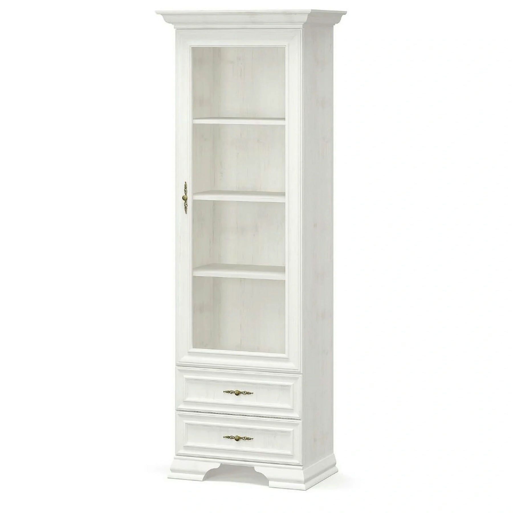 Mobilier living clasic IRYS, pin alb anderson, PAL laminat, 7 piese