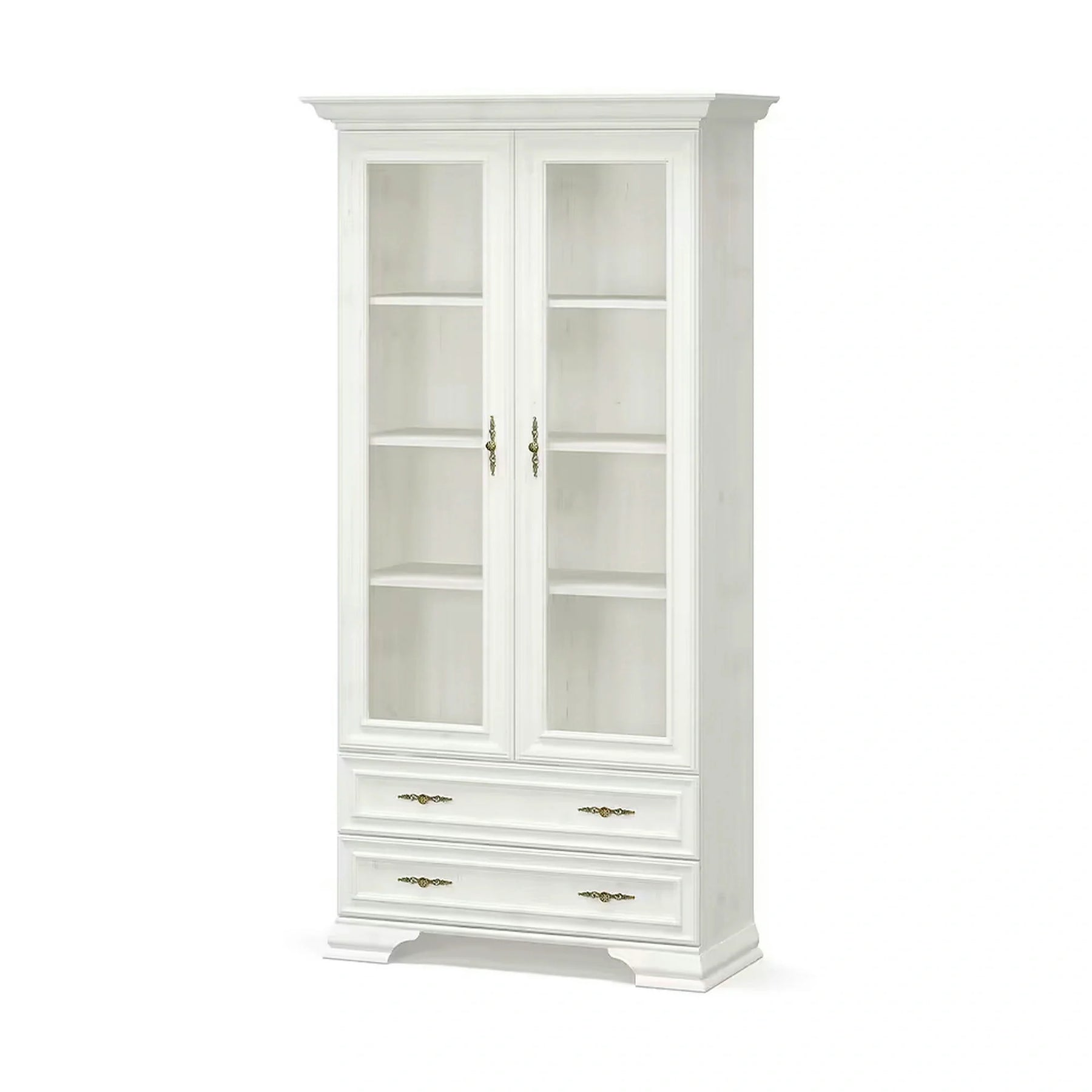 Mobilier living clasic IRYS, pin alb anderson, PAL laminat, 7 piese