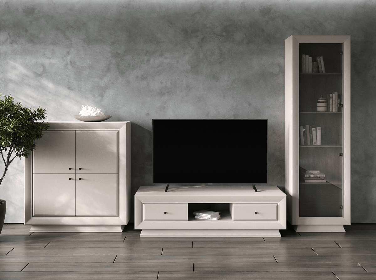 Mobilier living LARGO CLASSIC, casmir, PAL, 318x38x204 cm