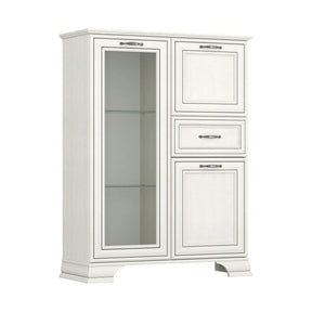 Mobilier sufragerie clasic TIFFANY II-3, grej, PAL laminat, 5 piese