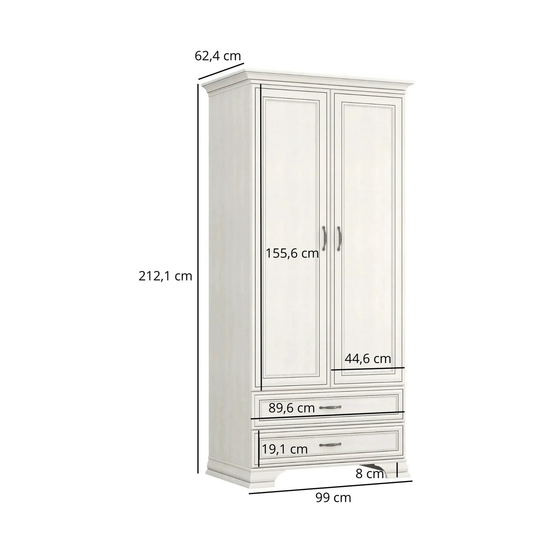Mobilier sufragerie clasic TIFFANY II-3, grej, PAL laminat, 5 piese