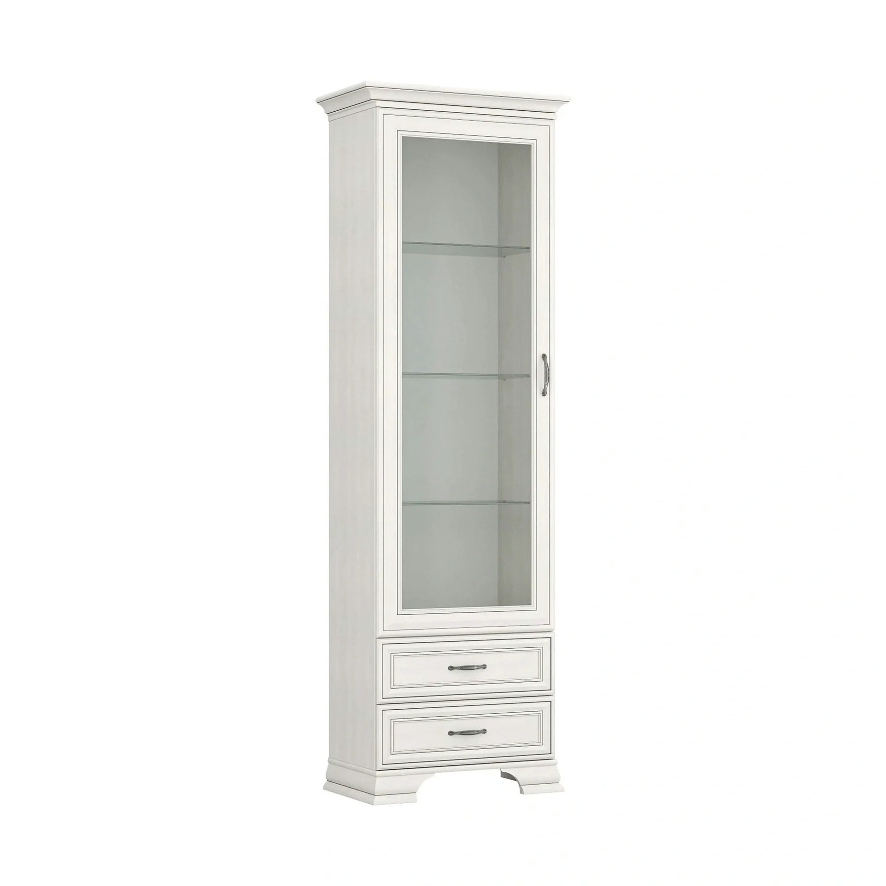 Mobilier sufragerie clasic TIFFANY II-5, PAL laminat/MDF/metal, grej