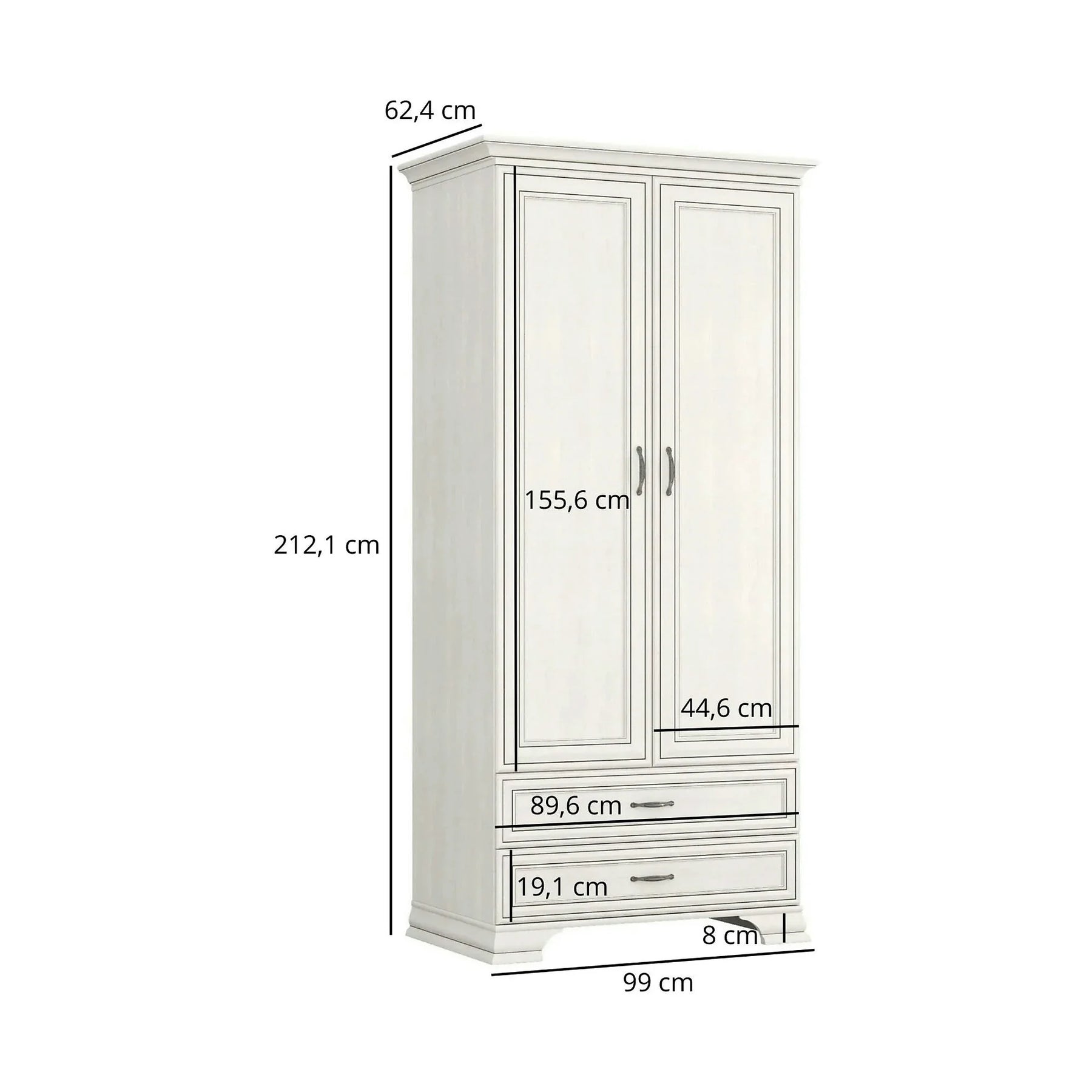 Mobilier sufragerie clasic TIFFANY II-6, grej, PAL laminat, 4 piese