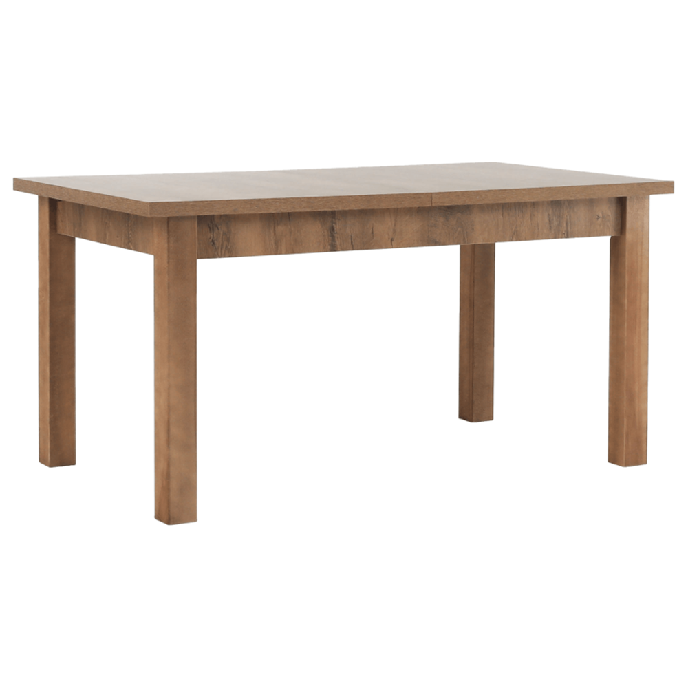 Masă extensibilă pentru dining, stejar lefkas închis, 160-203x90 cm, MONTANA STW