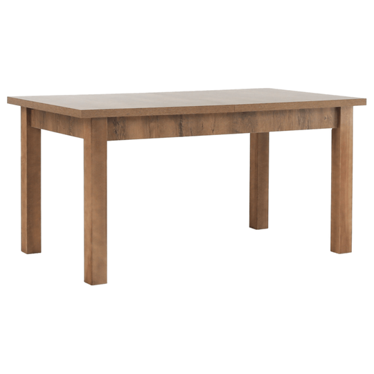 Masă extensibilă pentru dining, stejar lefkas închis, 160-203x90 cm, MONTANA STW