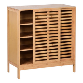 Pantofar NALDO, stejar, bambus, 80x40x88 cm