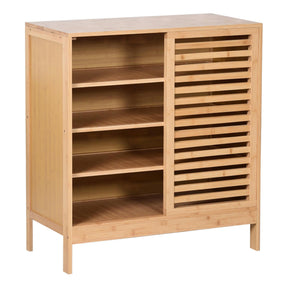 Pantofar NALDO, stejar, bambus, 80x40x88 cm