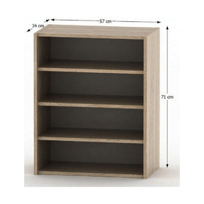 Biblioteca TEMPO ASISTENT NEW 013, stejar sonoma, PAL, 57x34x71 cm