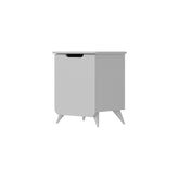 Noptieră albă cu design modern, ideală pentru dormitor – primabucata