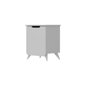 Noptieră albă cu design modern, ideală pentru dormitor – primabucata