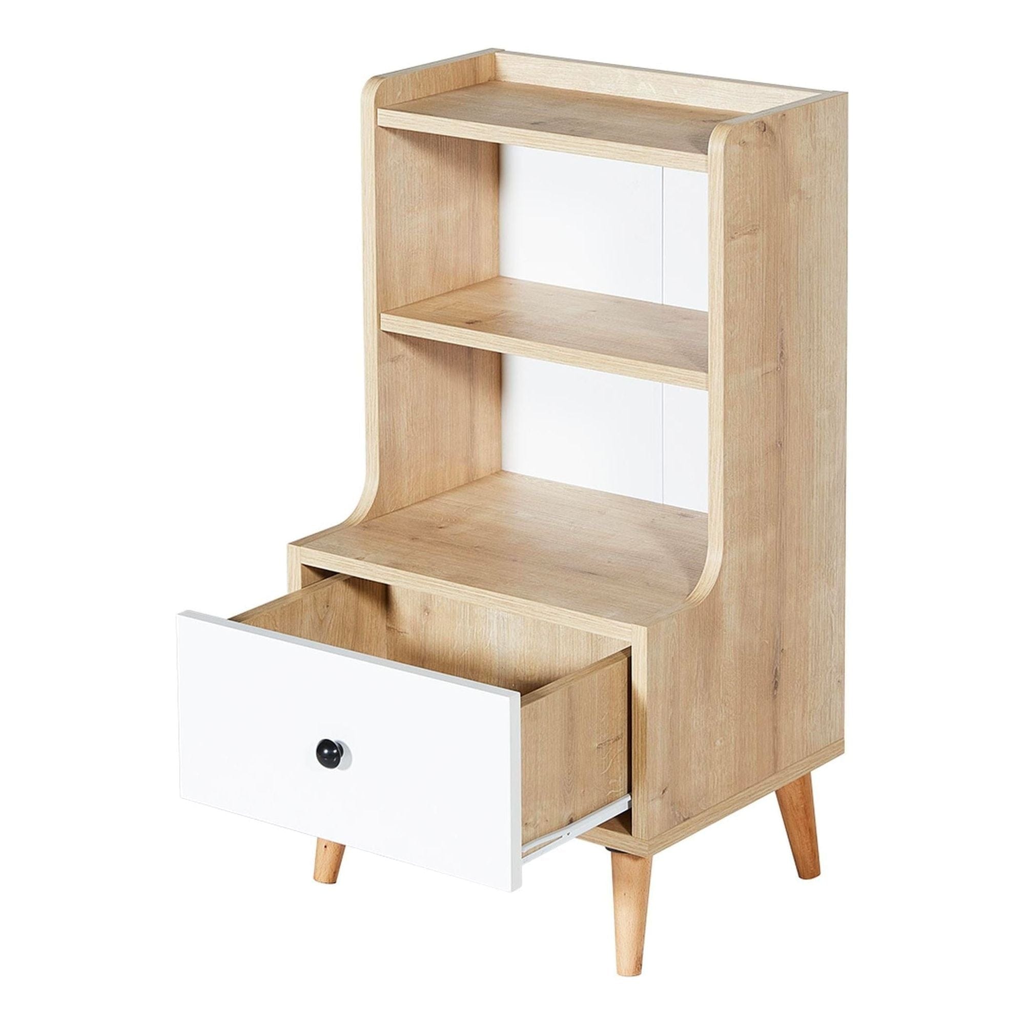 Noptiera AMSTERDAM OCN-31552, stejar/alb