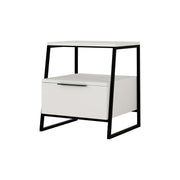 Noptiera AMSTERDAM OCN-31558, alb/negru