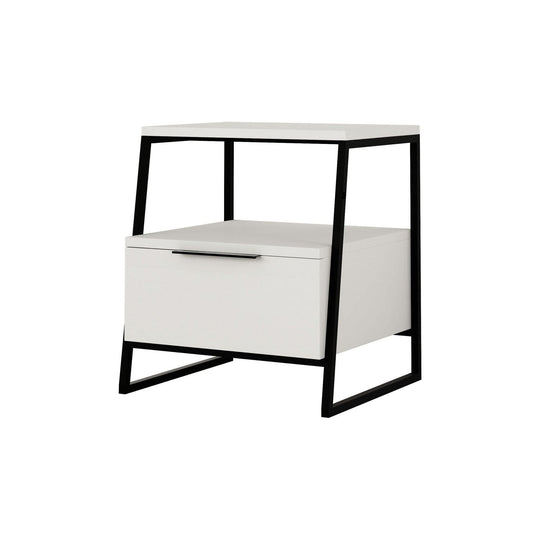 Noptiera AMSTERDAM OCN-31558, alb/negru