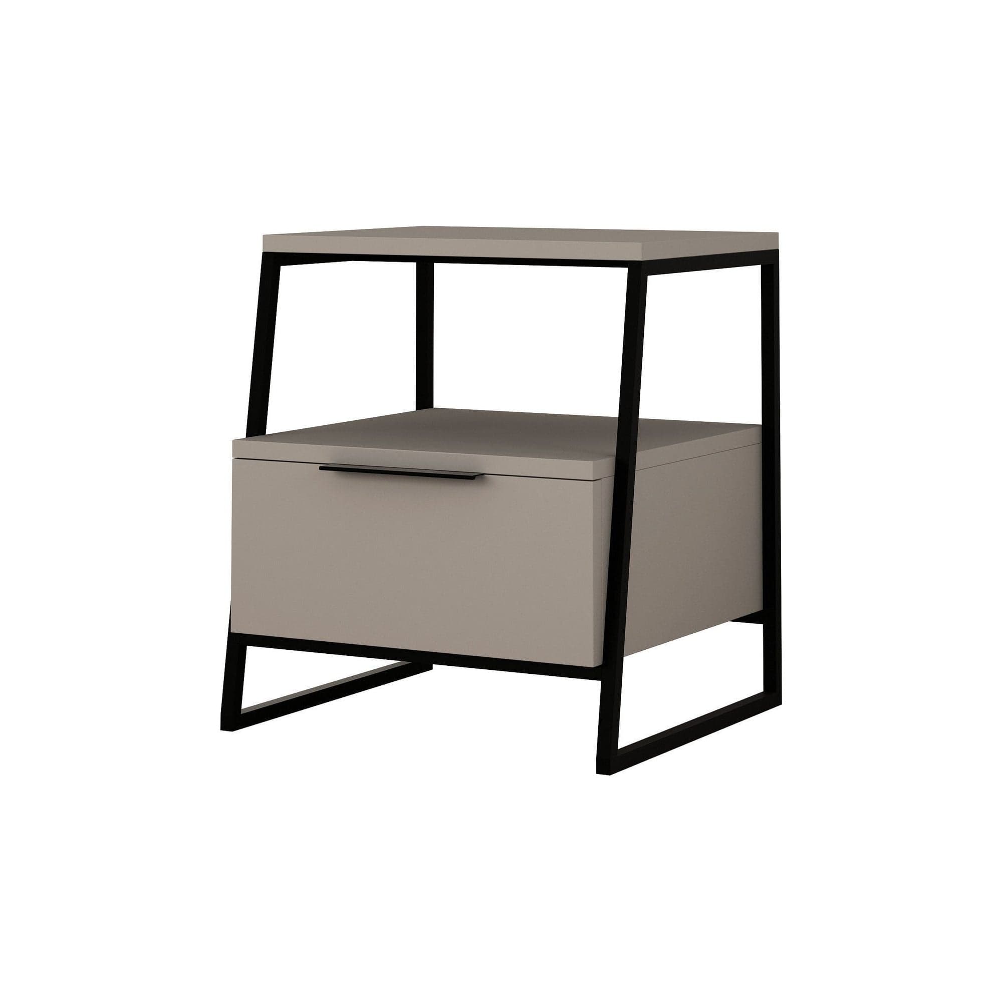 Noptiera AMSTERDAM OCN-31559, gri inchis/negru