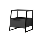 Noptieră gri antracit cu design modern, ideală pentru dormitor – primabucata