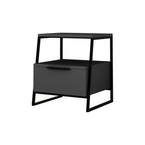 Noptieră gri antracit cu design modern, ideală pentru dormitor – primabucata