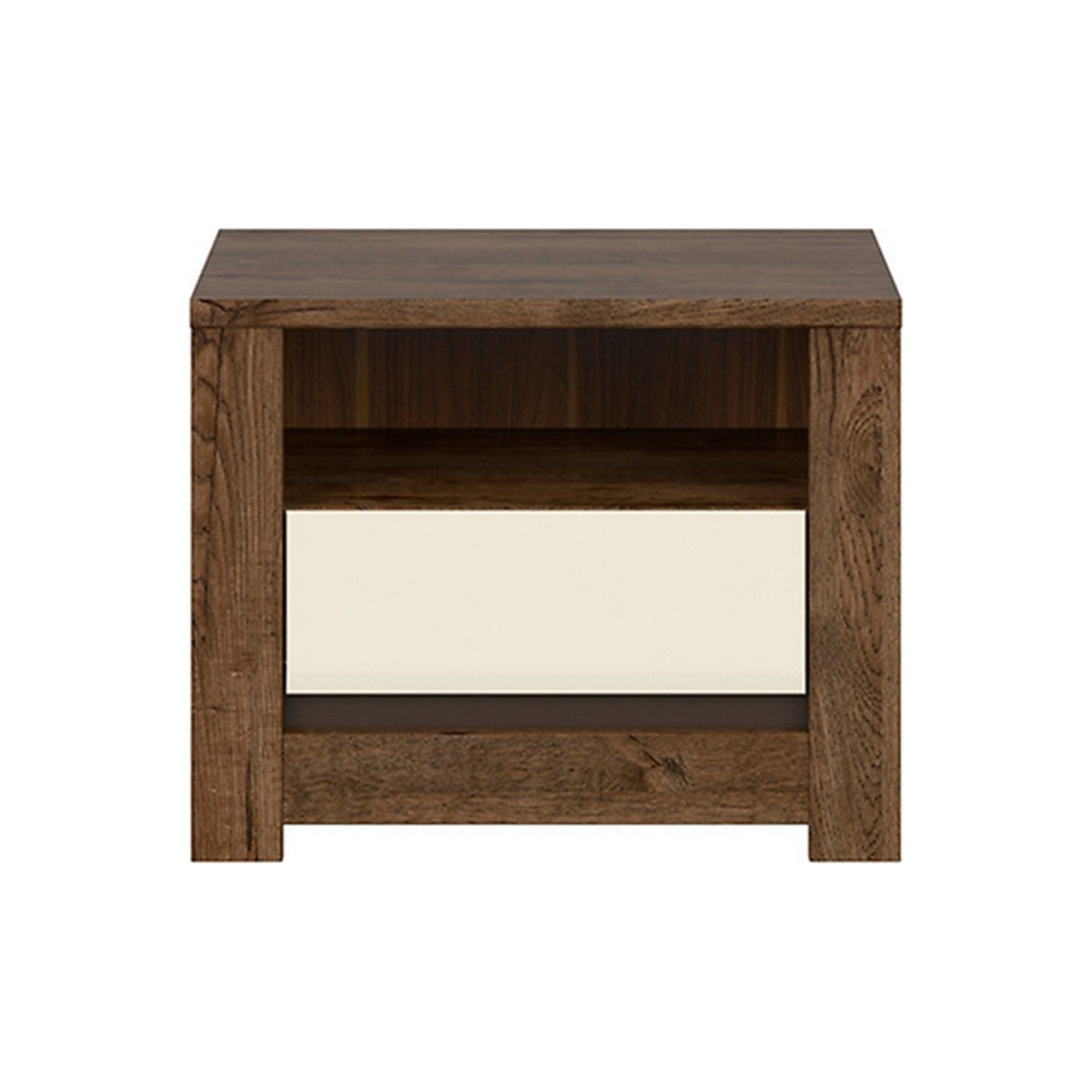 Noptiera BERGEN OCN-28950, stejar inchis/crem