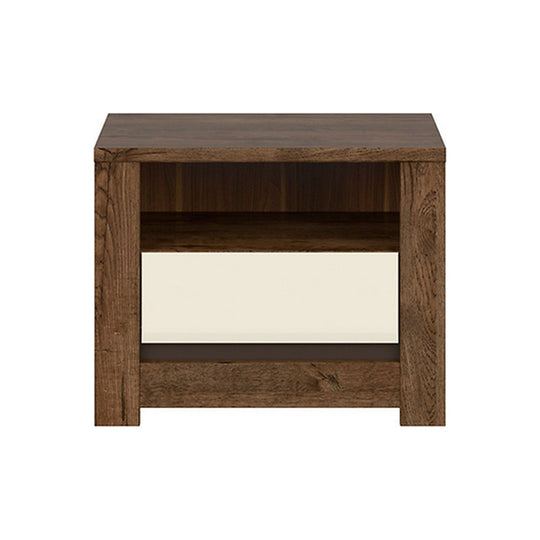 Noptiera BERGEN OCN-28950, stejar inchis/crem