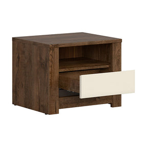 Noptiera BERGEN OCN-28950, stejar inchis/crem