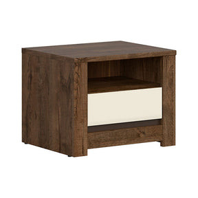 Noptiera BERGEN OCN-28950, stejar inchis/crem