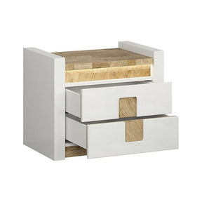 Noptiera BERGEN OCN-28951, alb/stejar sonoma