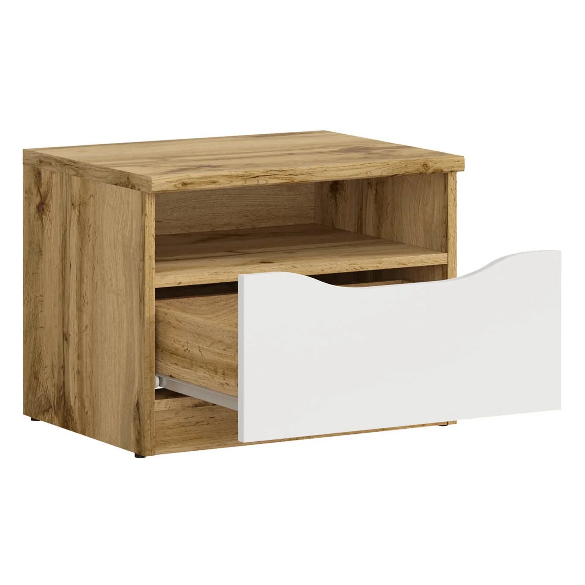 Noptiera BERGEN OCN-28965, stejar wotan/alb lucios