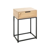 Noptiera BERGEN OCN-28966, stejar/negru