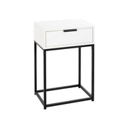 Noptiera BERGEN OCN-28967, alb/negru