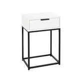 Noptiera BERGEN OCN-28967, alb/negru