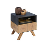 Noptiera BERGEN OCN-28970, stejar/gri inchis