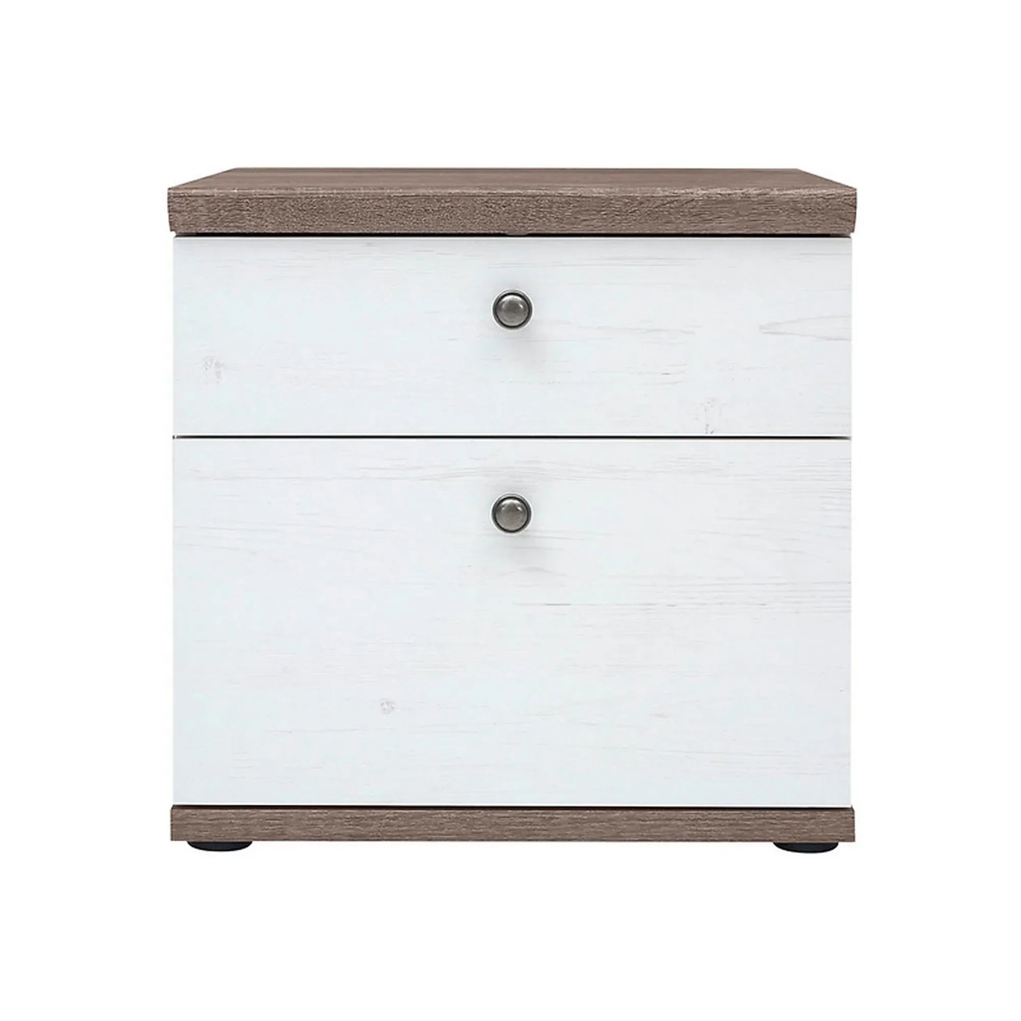 Noptiera BERGEN OCN-28977, pin alb andersen/stejar sonoma