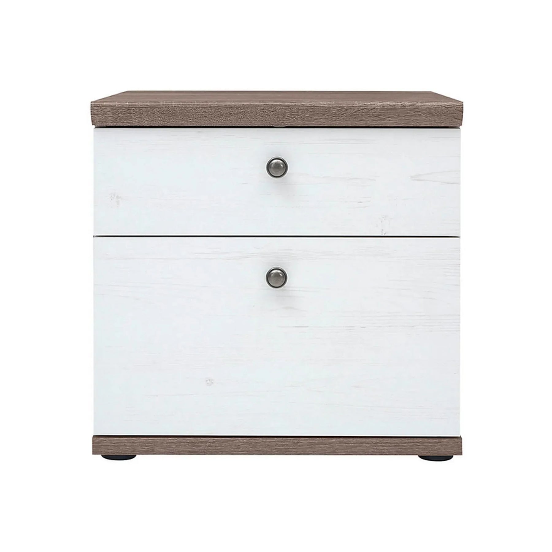 Noptiera BERGEN OCN-28977, pin alb andersen/stejar sonoma