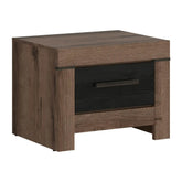 Noptiera BERGEN OCN-28980, stejar/negru