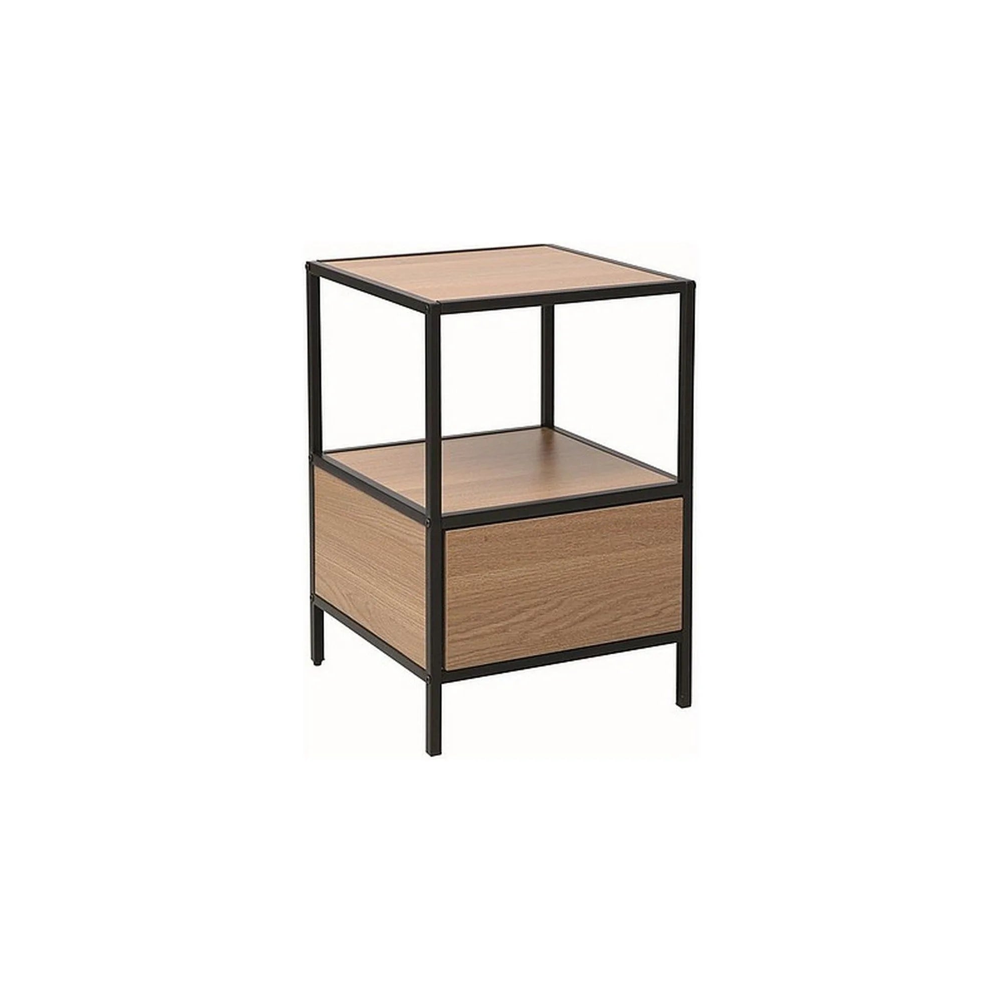 Noptiera DETROIT OCN-39050, stejar/negru mat