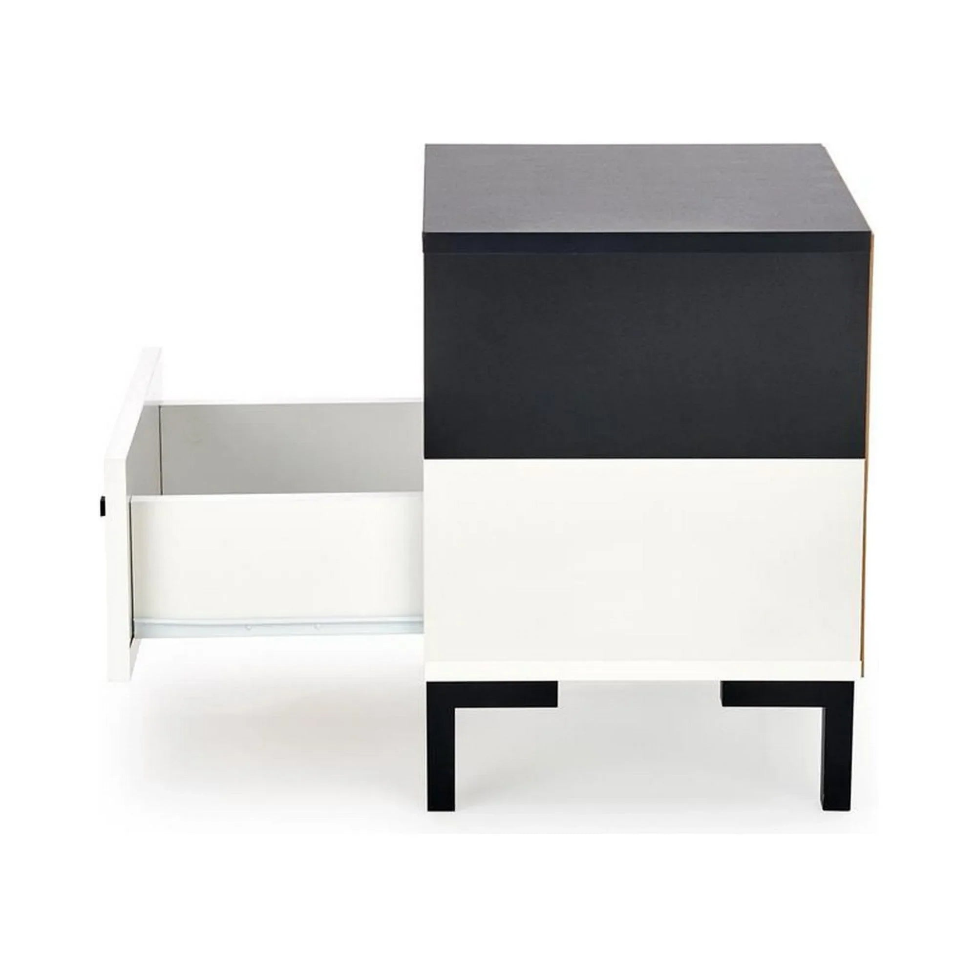 Noptiera HOUSTON OCN-36992, alb/negru