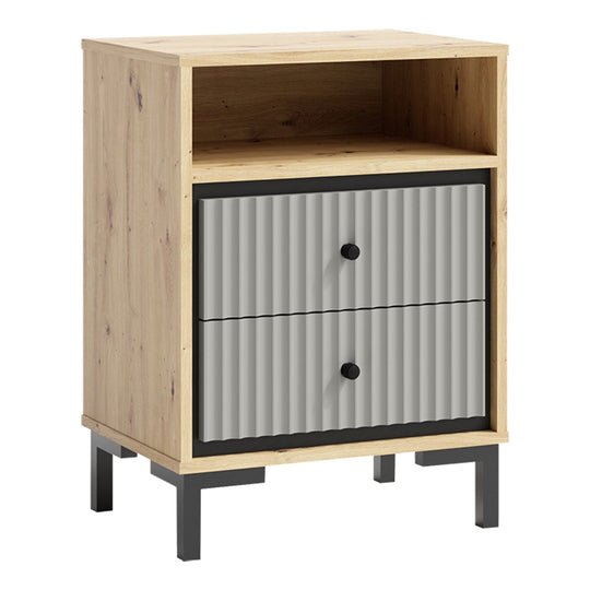 Noptiera MILANO OCN-27759, stejar artisan/gri
