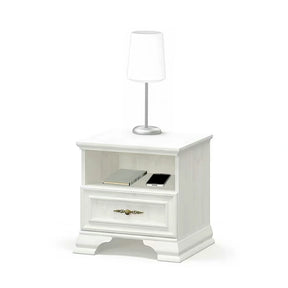 Noptiera pin alb anderson IRYS, PAL laminat/MDF/HDF, pin alb anderson, 49×41×47 cm