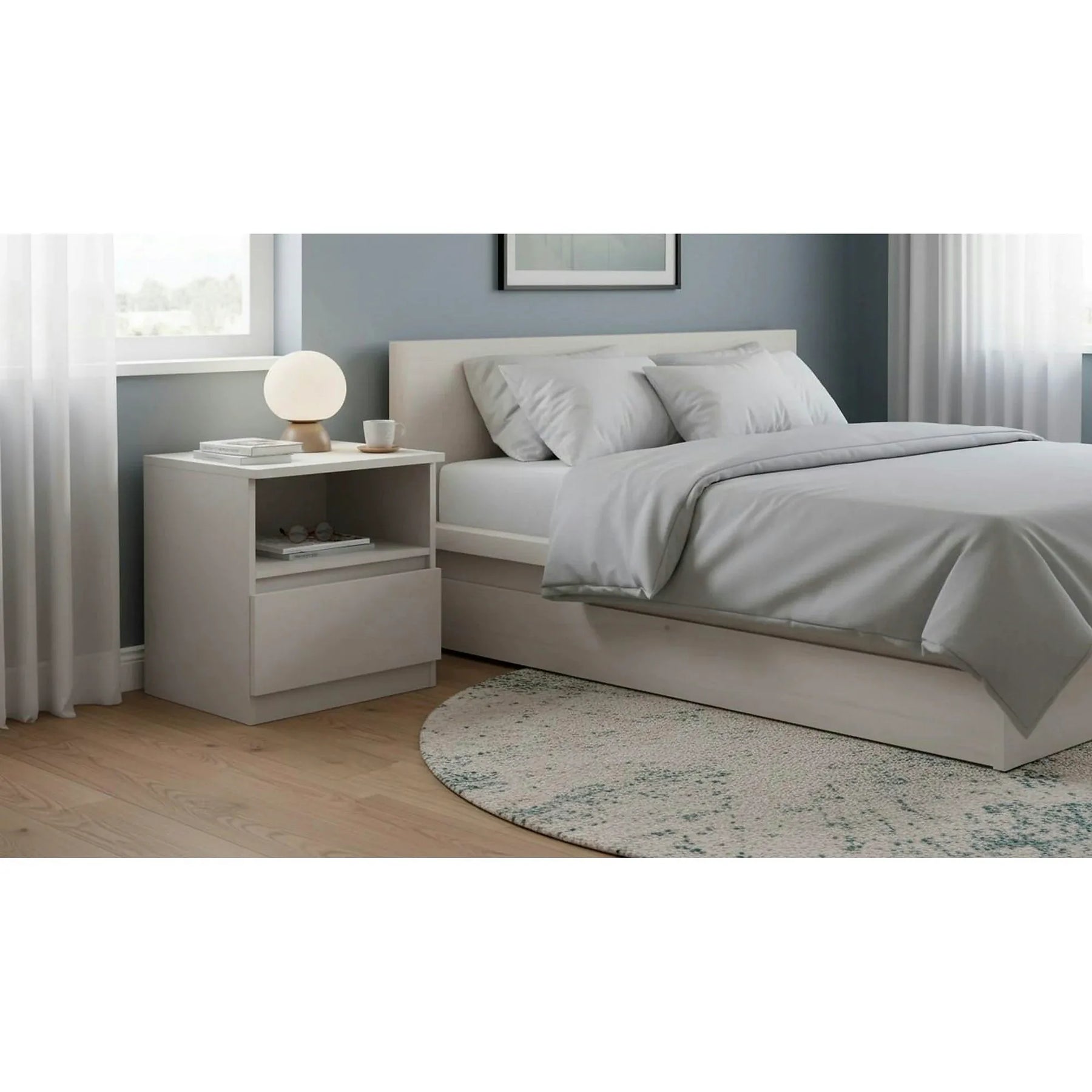 Noptiera TETRIX, casmir, PAL laminat, 45x45x51 cm