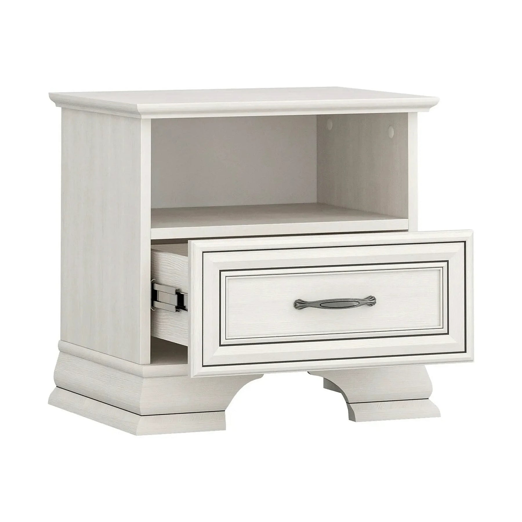 Noptiera TIFFANY II, PAL laminat/MDF, grej, 49×37×48 cm