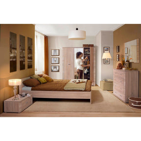 Noptiera GRESS, stejar sonoma, PAL laminat/margini PVC, 63x39x29 cm