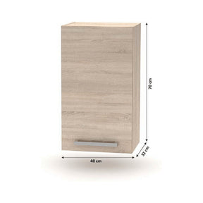 Mobila bucatarie NOVA PLUS, 240 cm, stejar sonoma