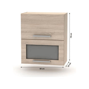 Mobila bucatarie NOVA PLUS, 240 cm, stejar sonoma