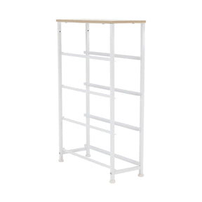Comoda OFELIA TYP 2, gri/alb, metal/stofa, 20x48x75.5 cm