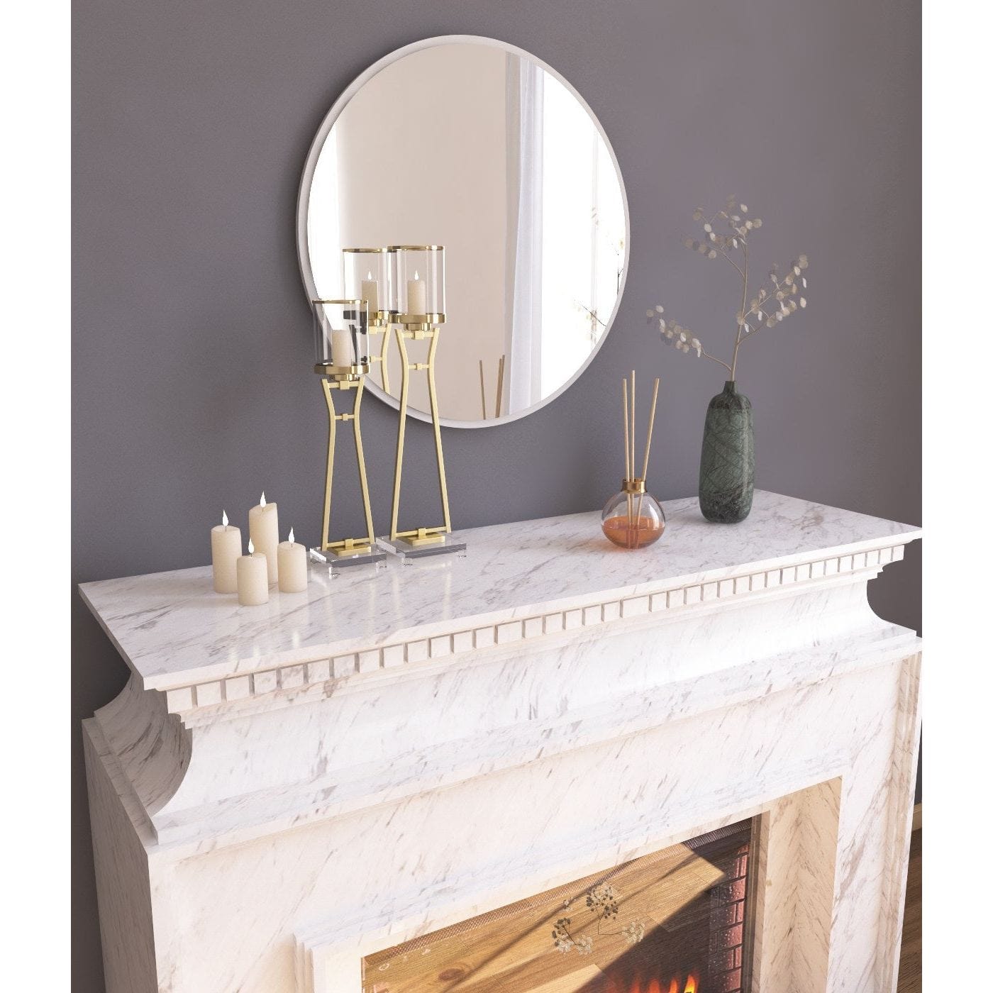 Oglinda AMSTERDAM OCN-31426, alb