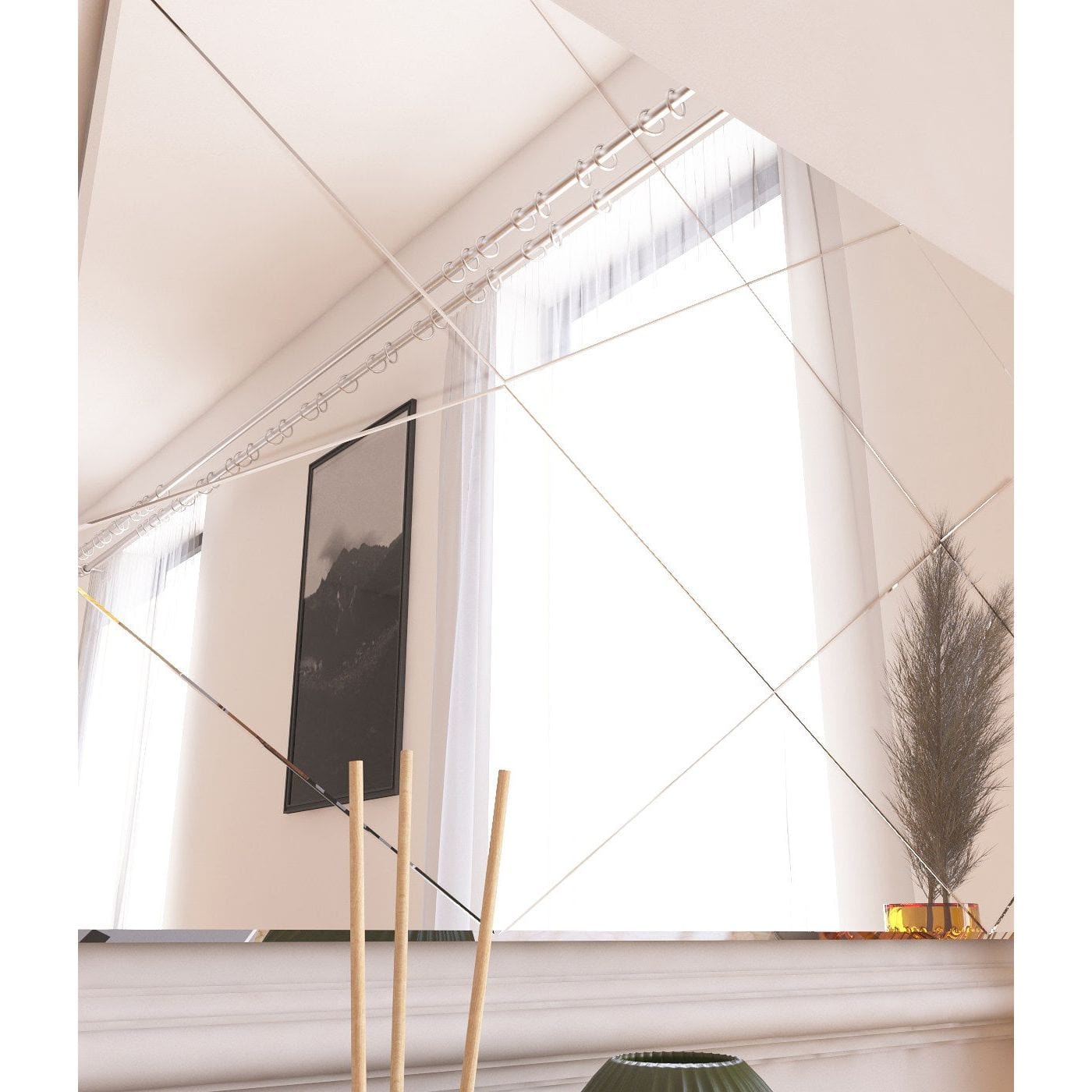 Oglinda AMSTERDAM OCN-31446, alb