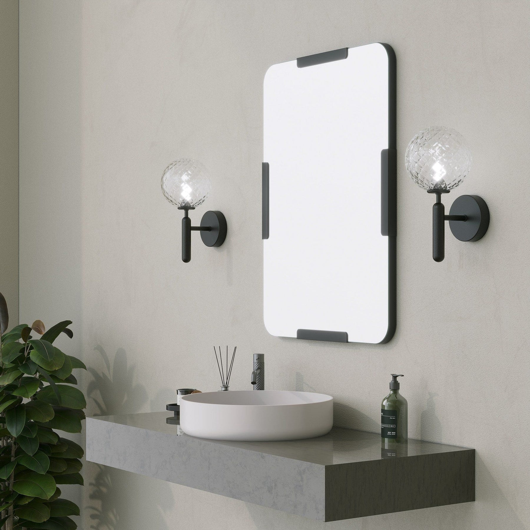 Oglinda AMSTERDAM OCN-31455, negru