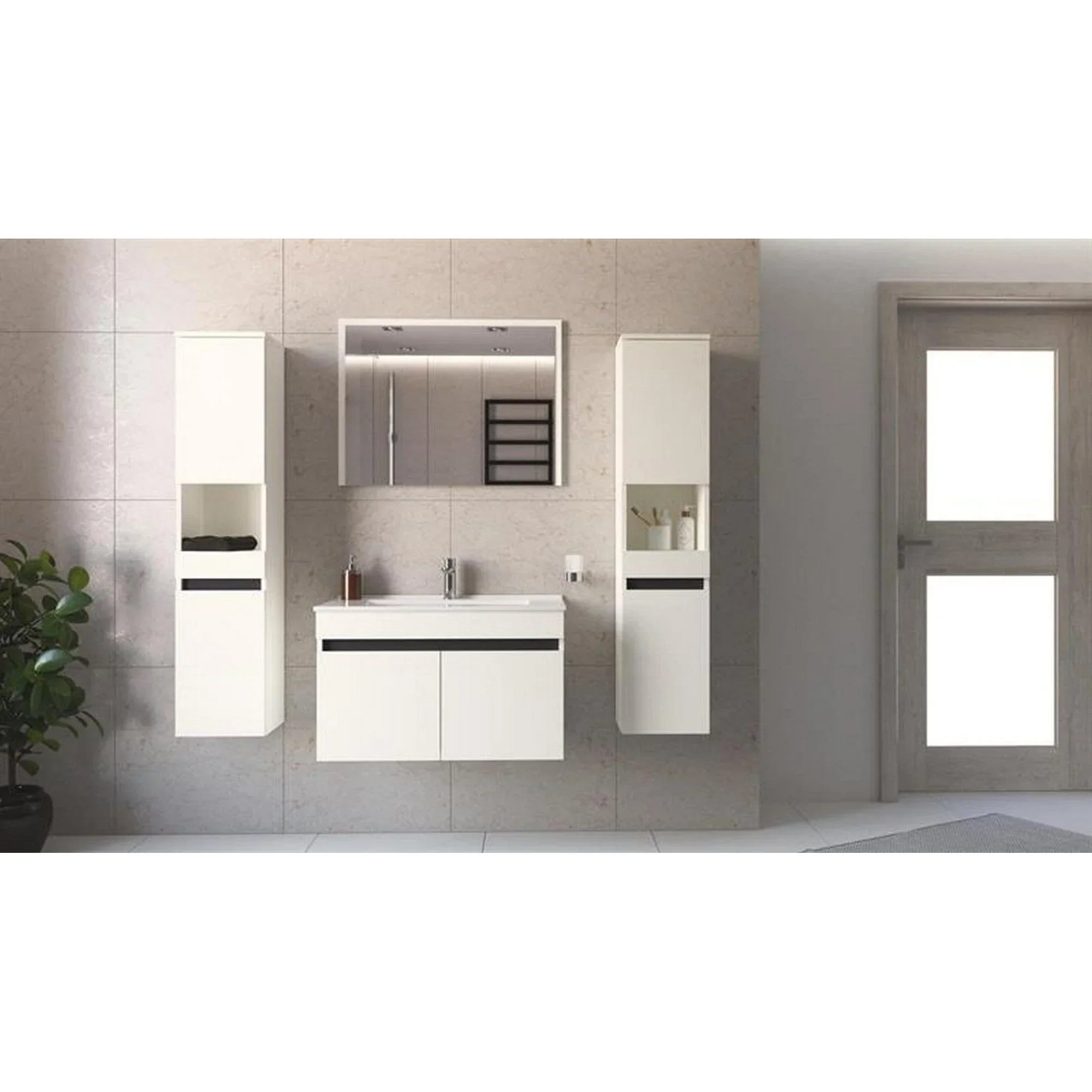 Oglinda de baie HOUSTON OCN-36975, alb