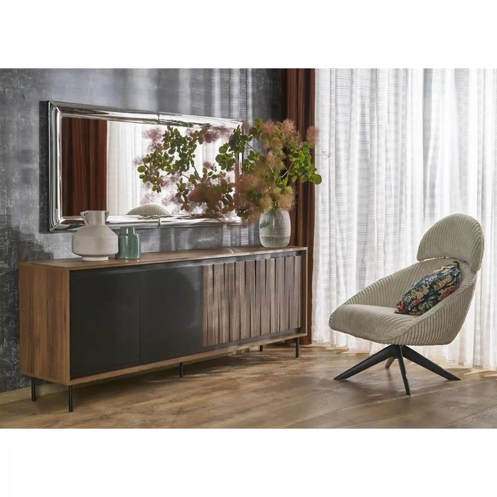 Oglinda HOUSTON OCN-36969, argintiu