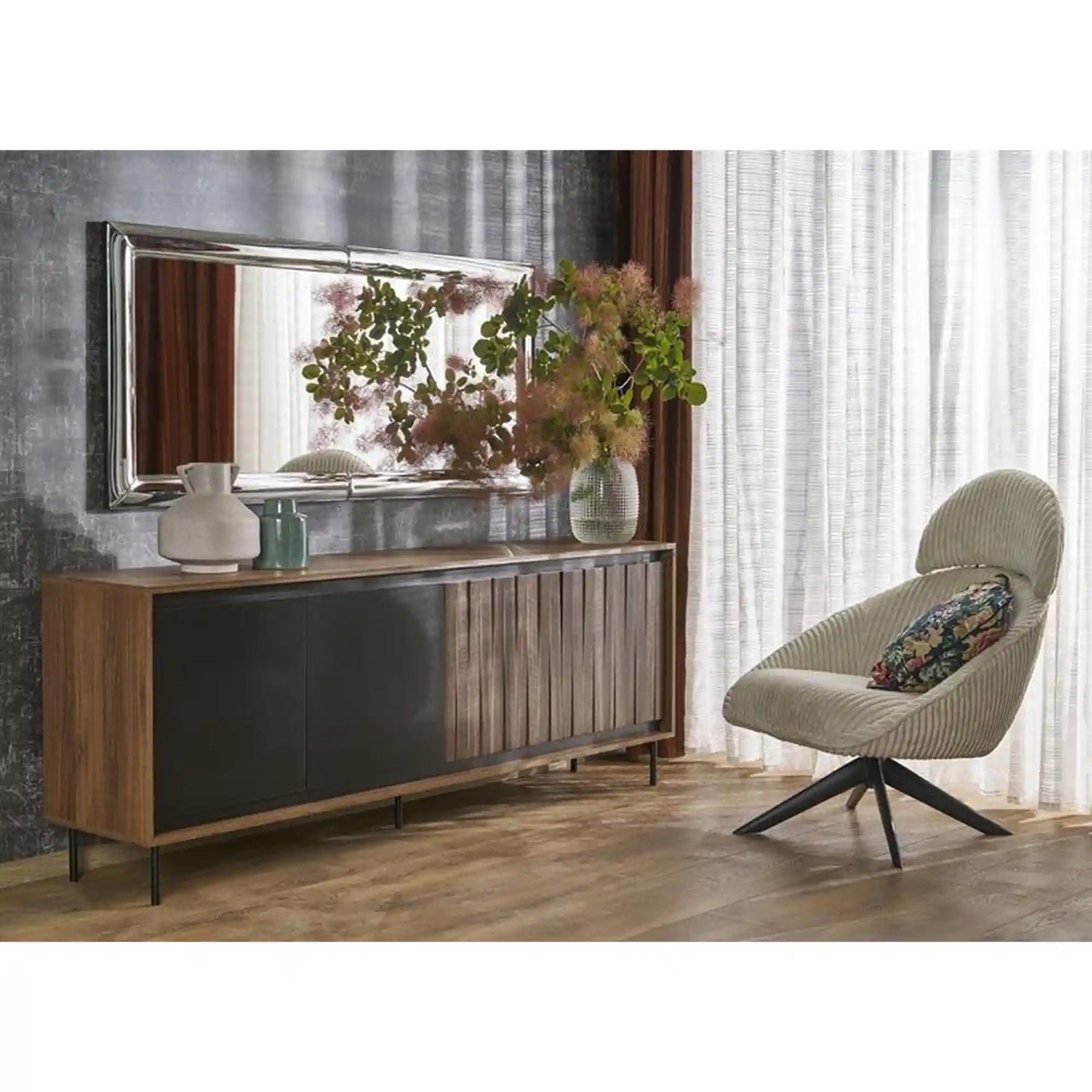 Oglinda HOUSTON OCN-36969, argintiu