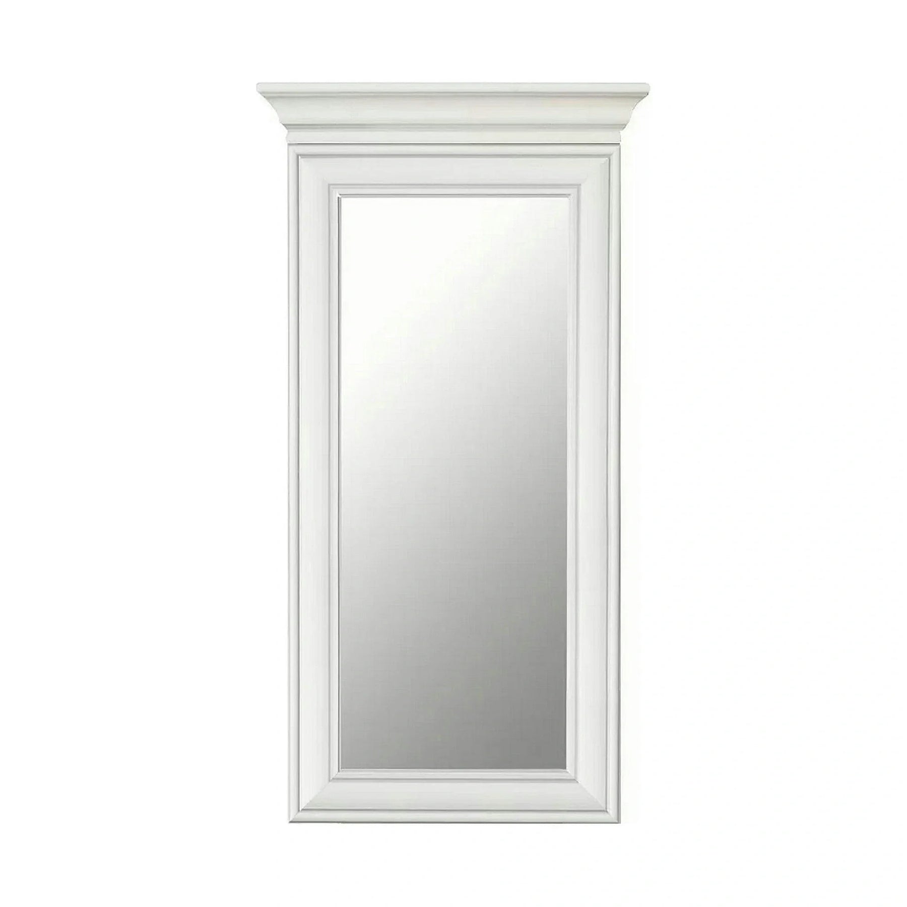 Mobilier hol cu oglinda IDENTO 4, alb, PAL melaminat, format din 4 piese